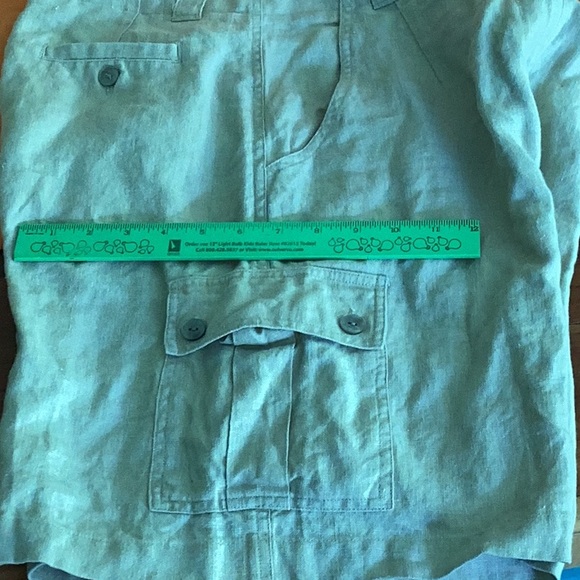 Studio Works KHAKI LINEN Cargo Shorts Waist 31 Resort Ready - Picture 6 of 16